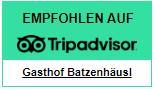 Widgets für Gasthof Batzenhäusl – Tripadvisor Empfehlung
